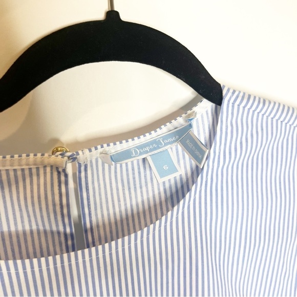 Draper James | Cloister Stripe Flutter Top - Picture 3 of 3